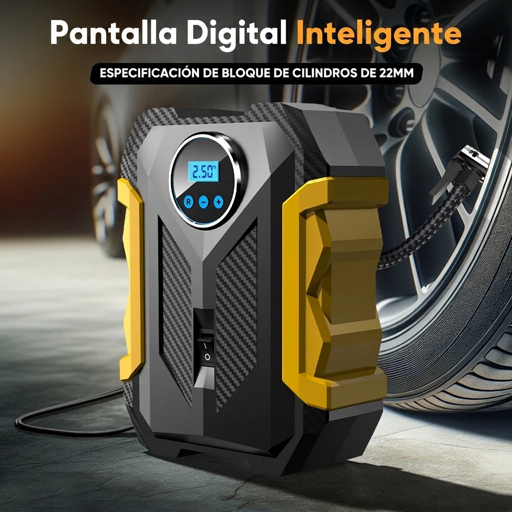 TurboAir Pro™ Compresor de Aire Digital para Auto 12V | 150 PSI | Pantalla Digital