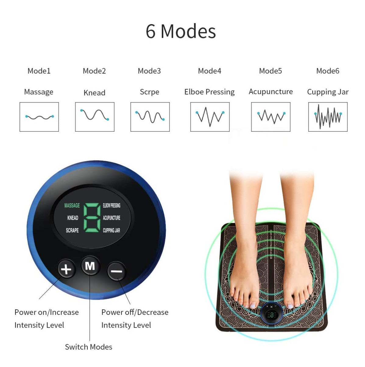 EMS FootRelax™ | Tapete Masajeador Inteligente