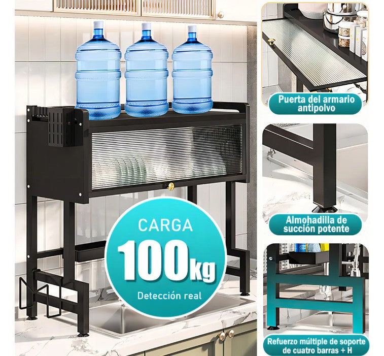 DryCover Pro™ | Escurridor Premium con Tapa
