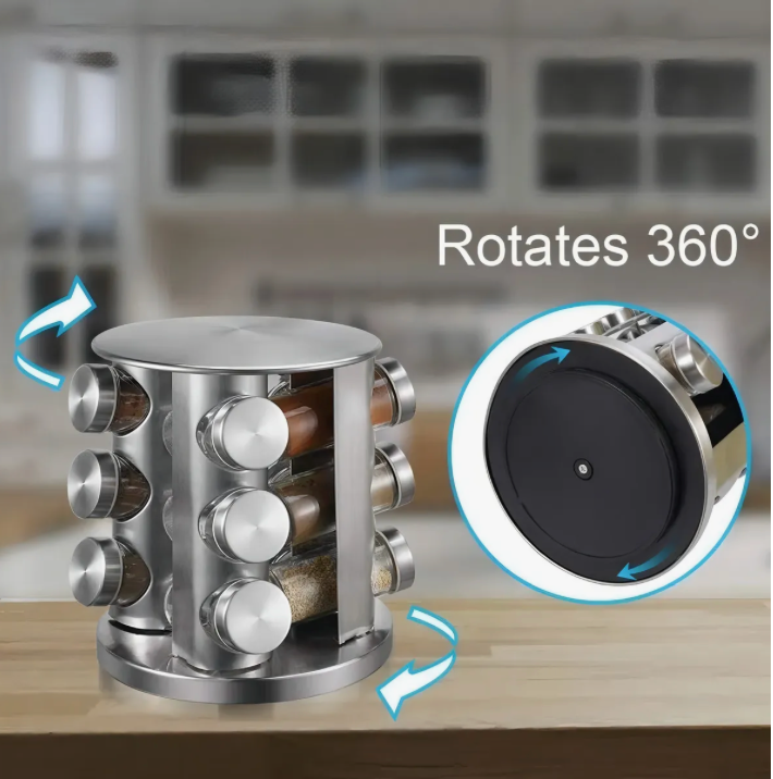 SmartSpice Rack™ | Organización Inteligente para tu Cocina