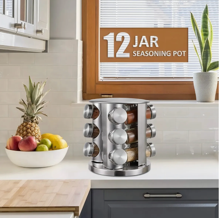 SmartSpice Rack™ | Organización Inteligente para tu Cocina