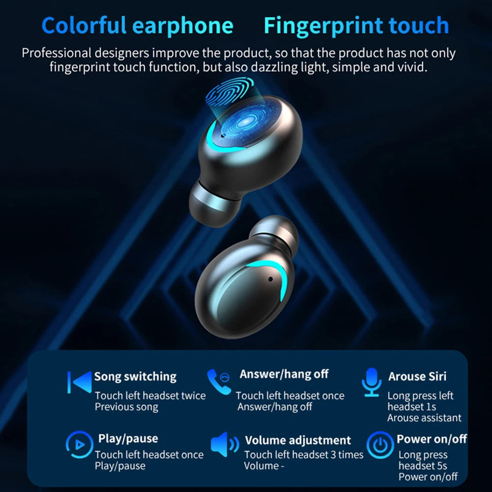 Audífonos F9 con Powerbank integrado + El potente Smartwatch T800