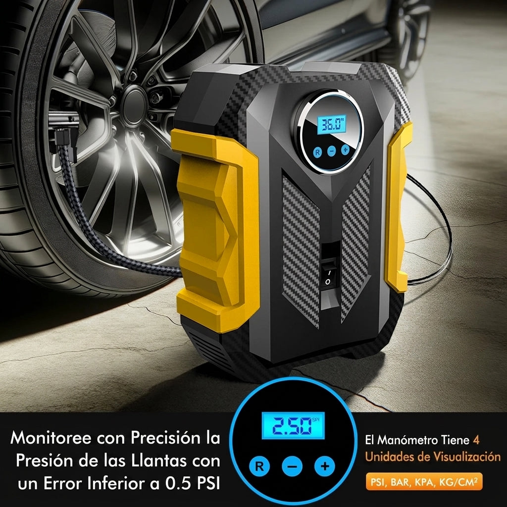 TurboAir Pro™ Compresor de Aire Digital para Auto 12V | 150 PSI | Pantalla Digital