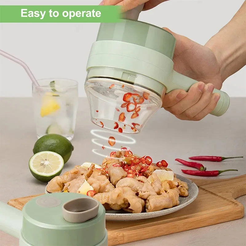 CortaMax Pro 4 en 1 — Cortador Eléctrico de Carne y Verduras