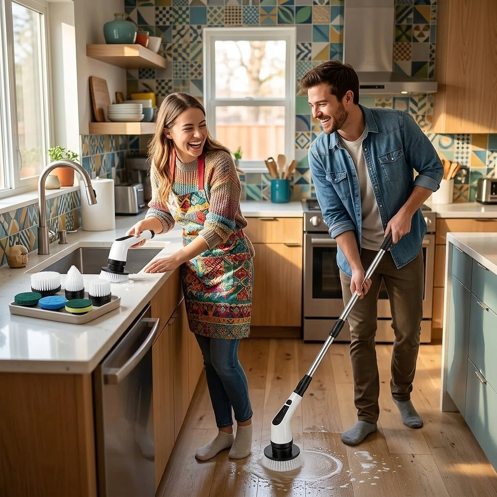 ElectraClean Pro 9 en 1 - Cepillo De Limpieza Eléctrico