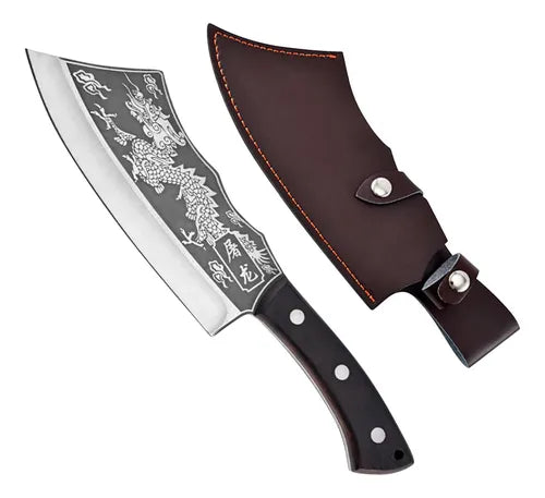 El rey de los asados: El poder y la elegância del CUCHILLO Samurai Dragon