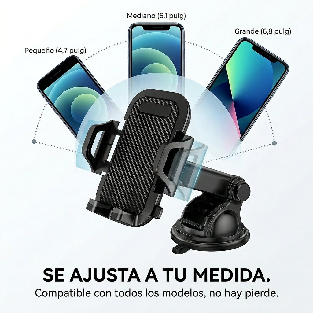 Soporte Vehicular 360° Grip™ | Ajuste Perfecto y Máxima Seguridad