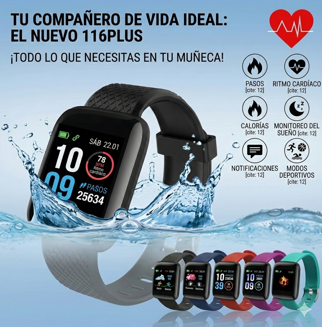 Smartwatch 116 Plus Ultra™ | Control Total en Todo Momento