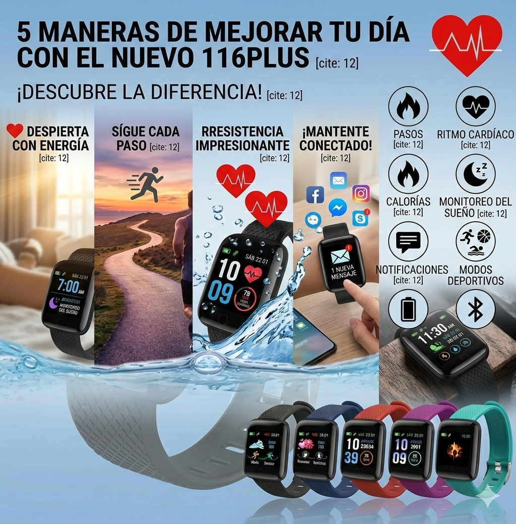 Smartwatch 116 Plus Ultra™ | Control Total en Todo Momento