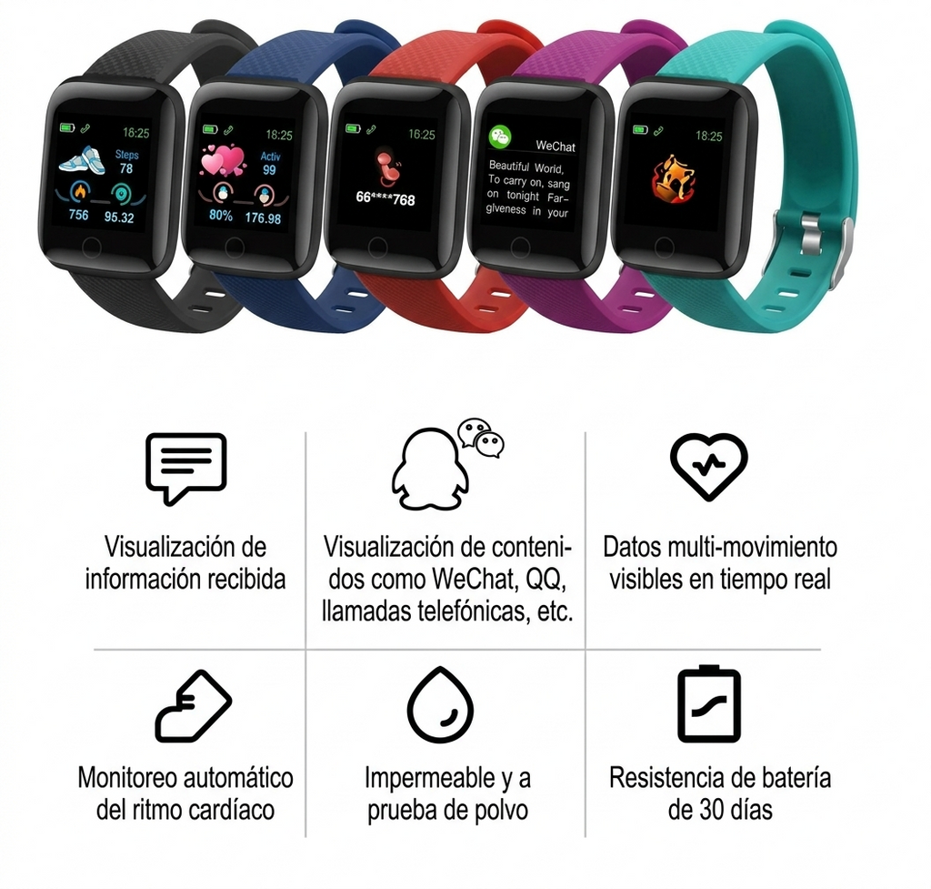 Smartwatch 116 Plus Ultra™ | Control Total en Todo Momento