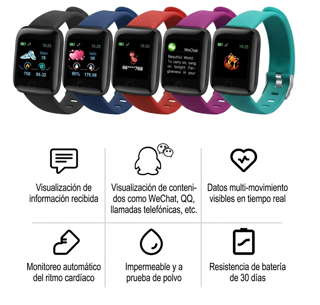 Smartwatch 116 Plus Ultra™ | Control Total en Todo Momento