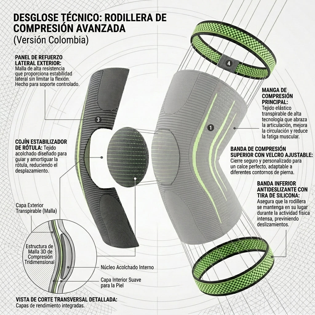 Rodillera Pierna Completa Pro™ | Estabilidad y Protección Extendida