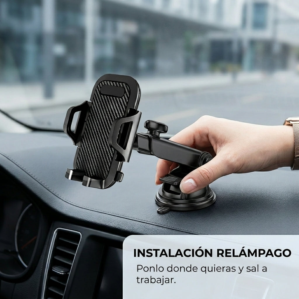 Soporte Vehicular 360° Grip™ | Ajuste Perfecto y Máxima Seguridad