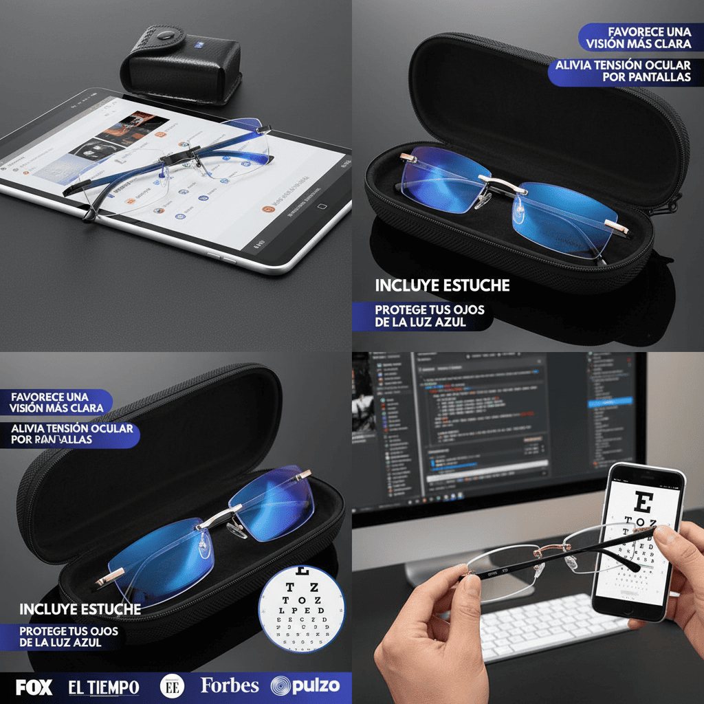 Oferta de lanzamiento: Combo nitidez total (Lentes + Estuche con envío gratis)
